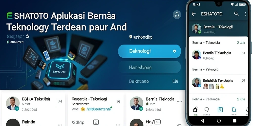 Tampilan antarmuka aplikasi ESHATOTO yang modern dan menarik.