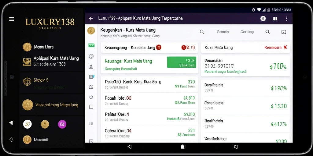 Tampilan antarmuka LUXURY138 yang modern dan fungsional.