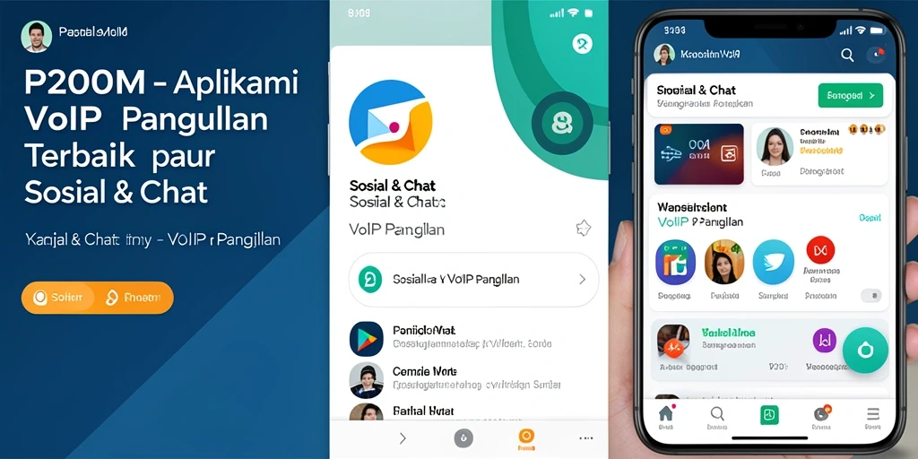 Antarmuka P200M yang menarik dengan fitur VoIP Panggilan.